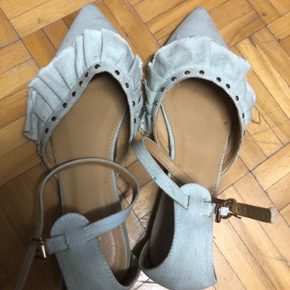 2 for 35$ Light Denim Asos Flats Size 9 - Picture 2 of 3